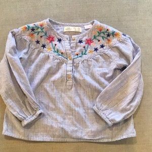 Zara Embroidered Blouse